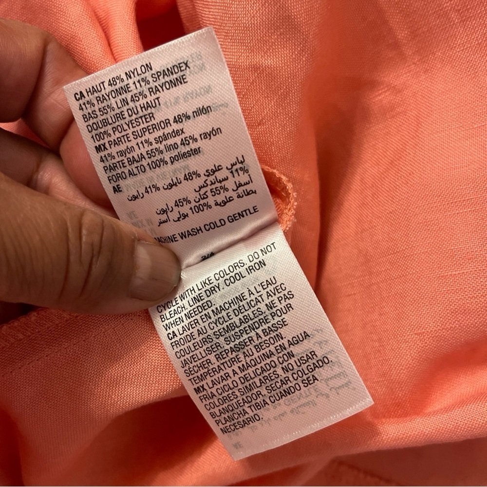 Alfani Women's Layered-Look Midi
Sleeveless Dress Size M Sunrise Coral - Picture 5 of 15